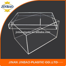 Jinbao clair acrylique boîte à chaussures boîte cas 3mm Plexiglass Sneaker Box